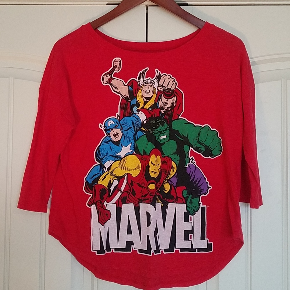 Marvel HERoes 3/4 Sleeve Tee